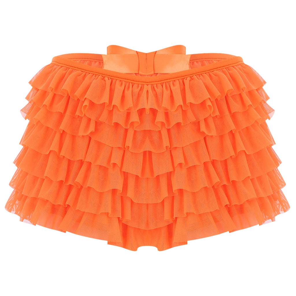 Low Rise Ruffles Tiered Short