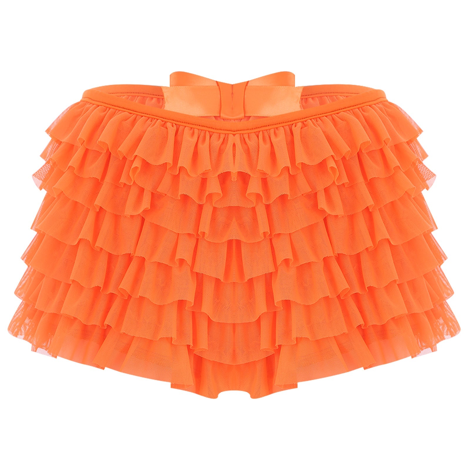 Low Rise Ruffles Tiered Short