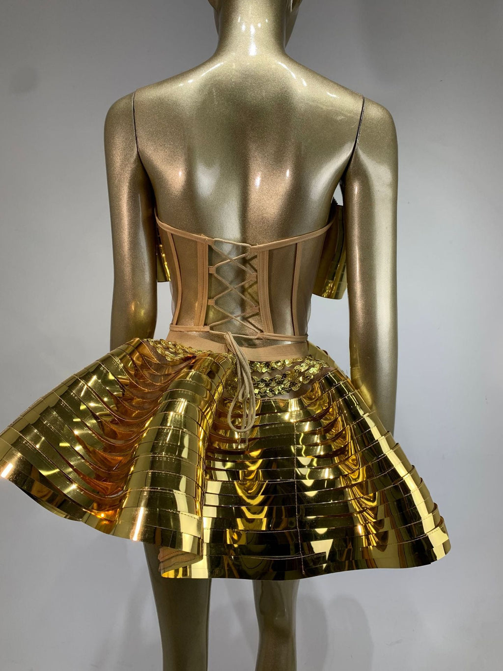 Goddess Crystal Mini Dress