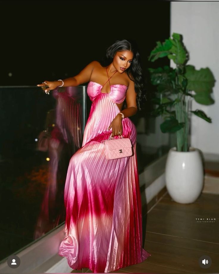Estherly Gradient Maxi Dress