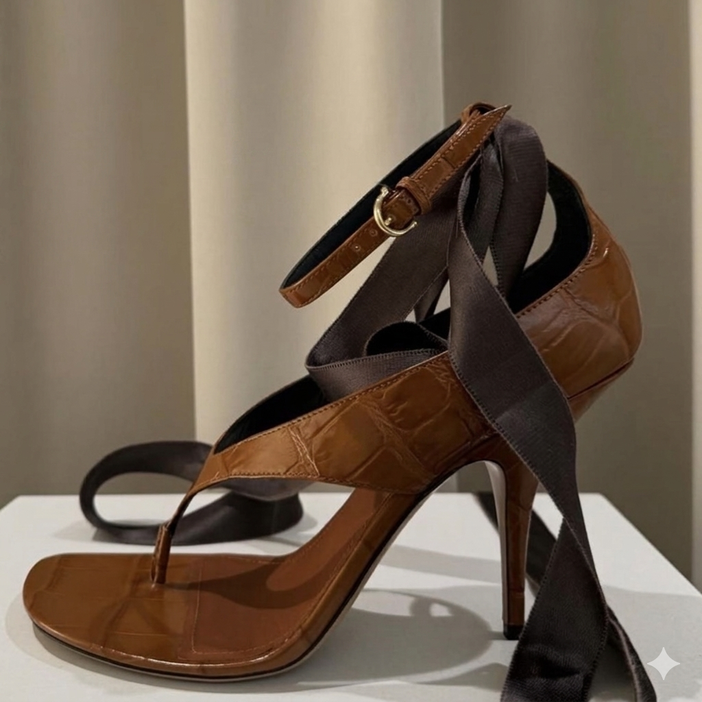 Ankle Cross Strap High Heels
