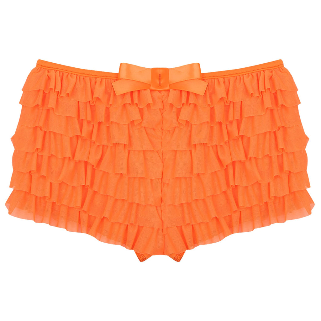 Low Rise Ruffles Tiered Short