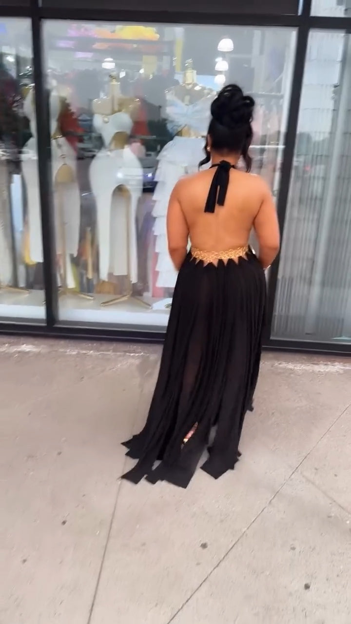 Celena Backless Maxi Dress