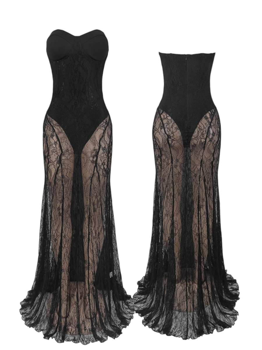 Lya Mesh Maxi Dress