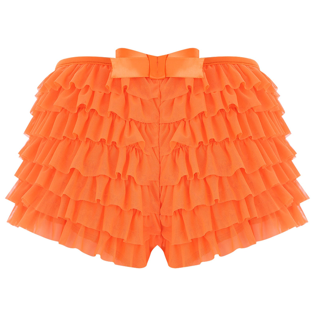 Low Rise Ruffles Tiered Short