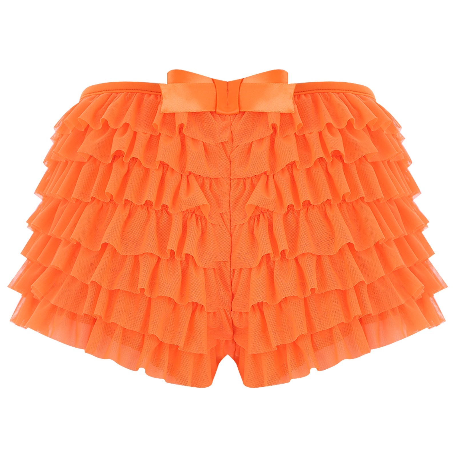 Low Rise Ruffles Tiered Short