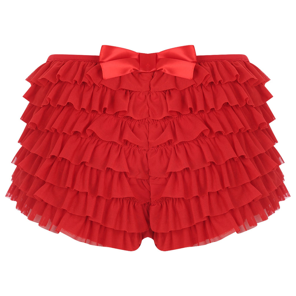 Low Rise Ruffles Tiered Short