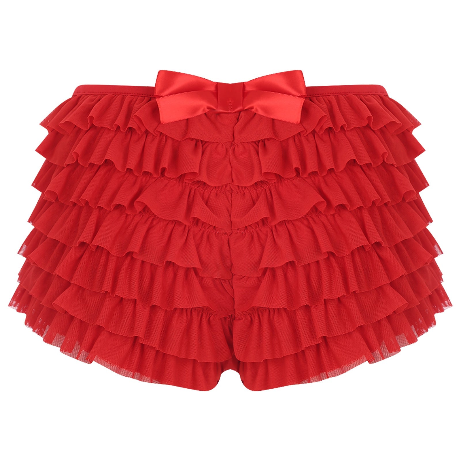 Low Rise Ruffles Tiered Short