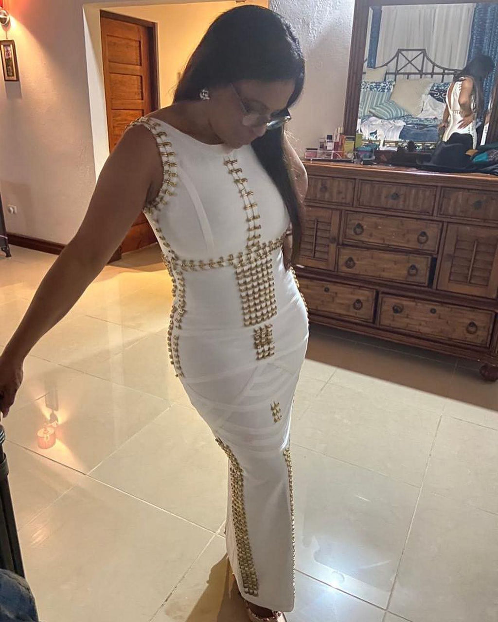 Hollywood Bandage Midi Dress