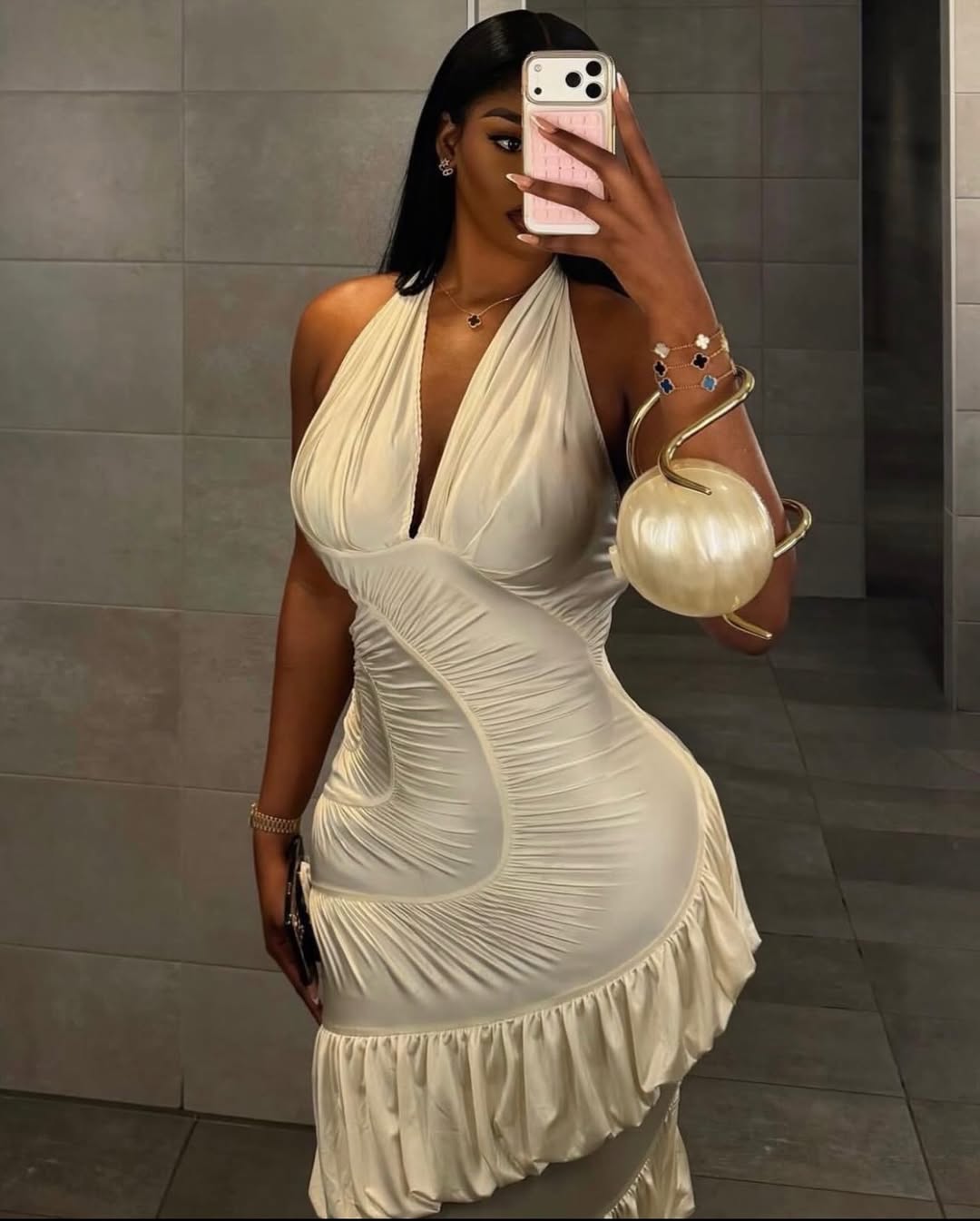 Katrine Ruffles Maxi Dress