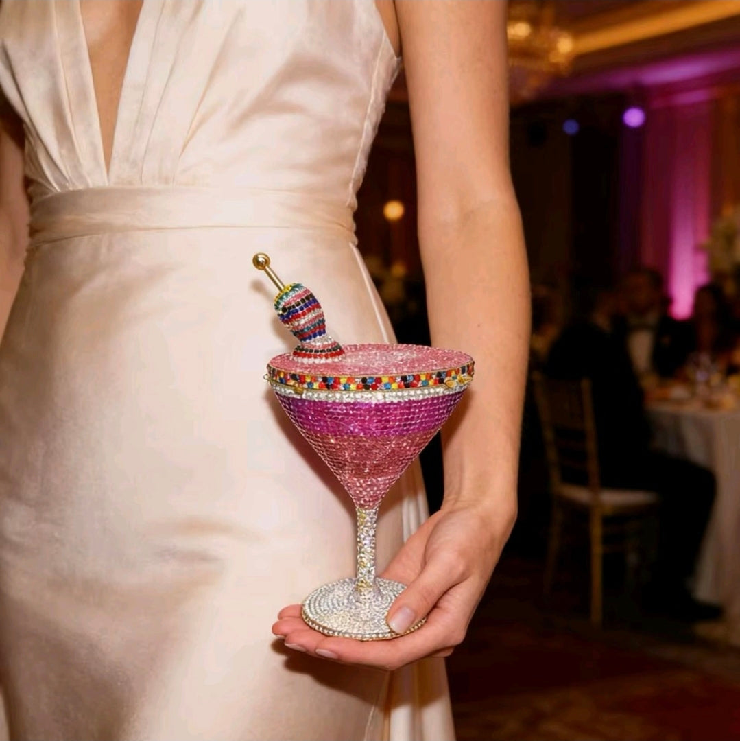 Goblet Diamond Clutch Bag