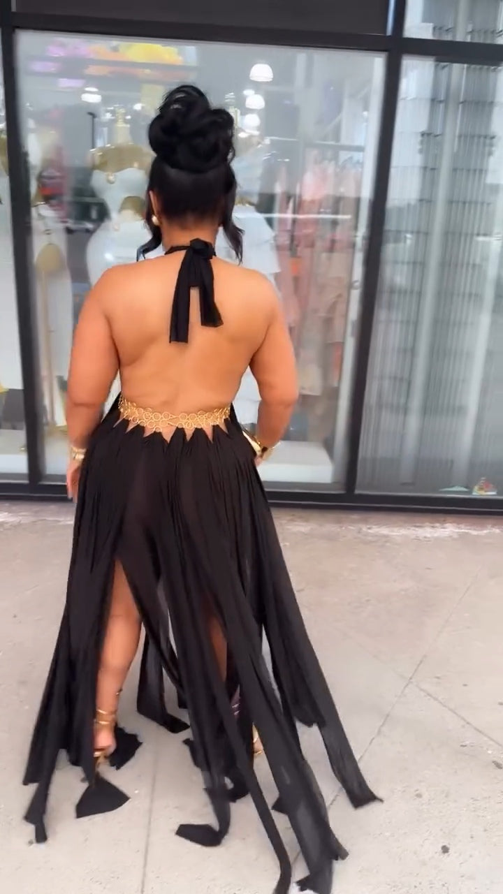 Celena Backless Maxi Dress