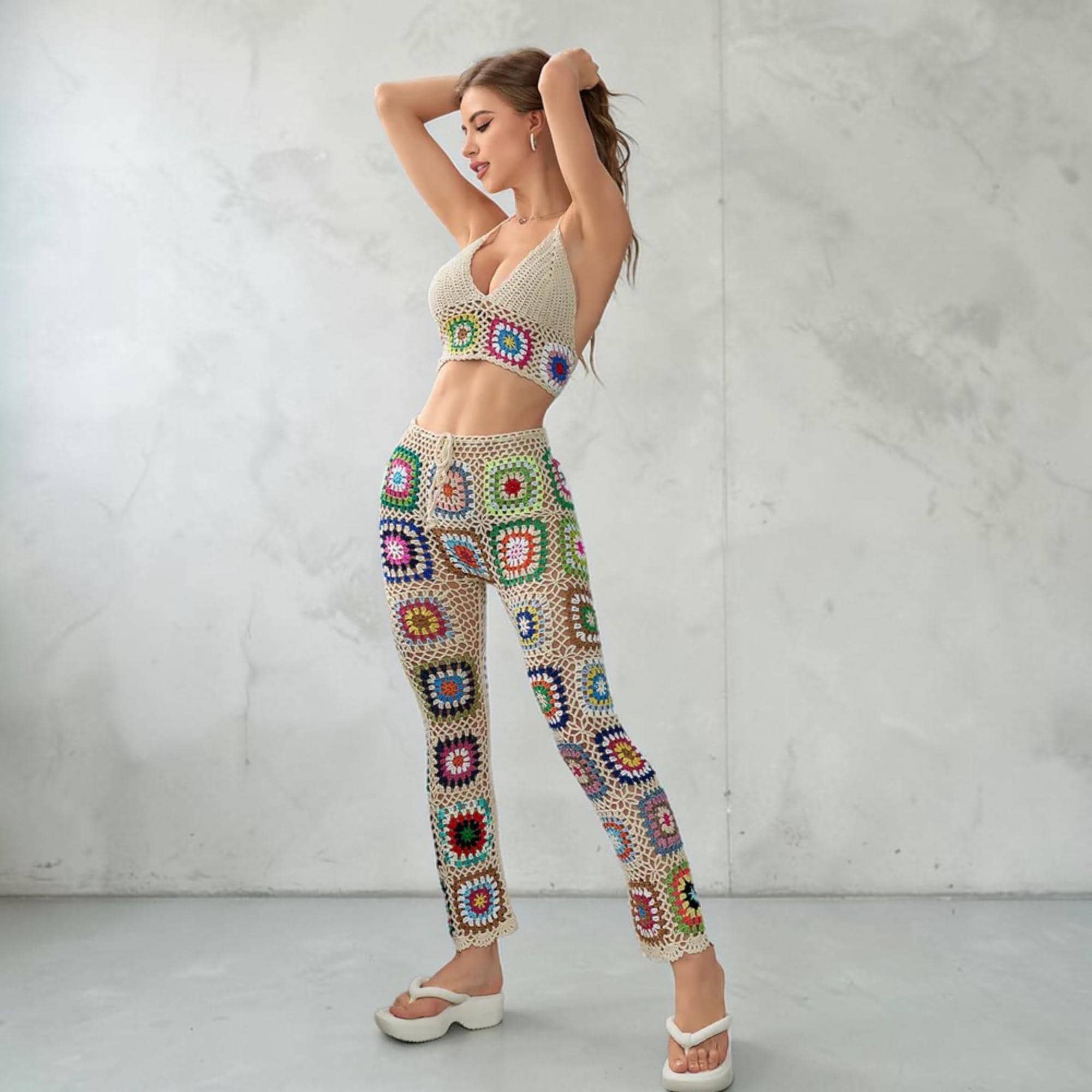 Geelee Crochet Pants Set