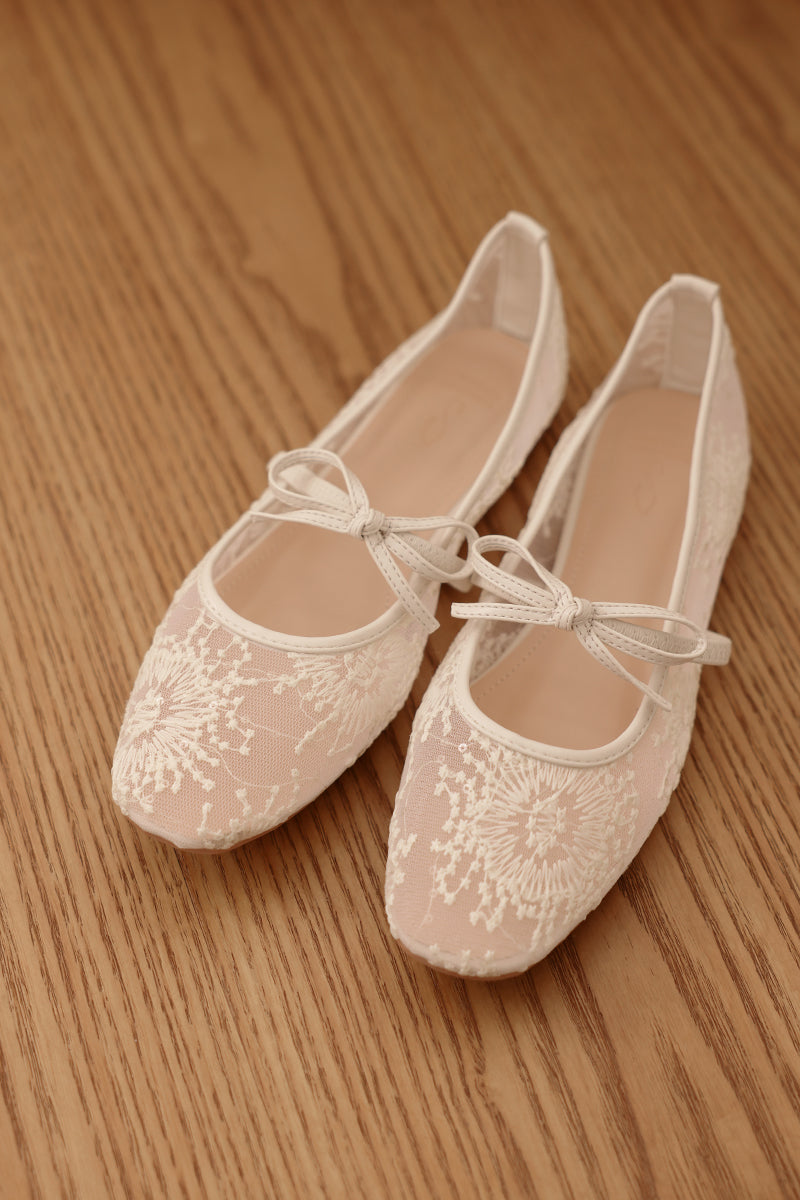 Mesh Embroidery Flats