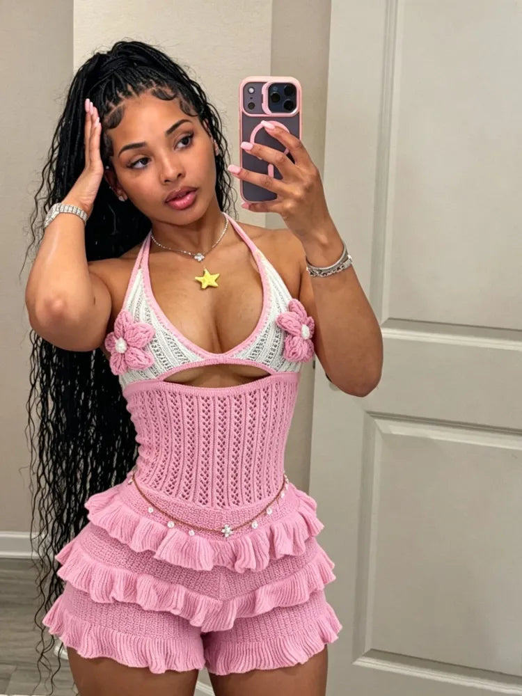 Coquette Crochet Romper