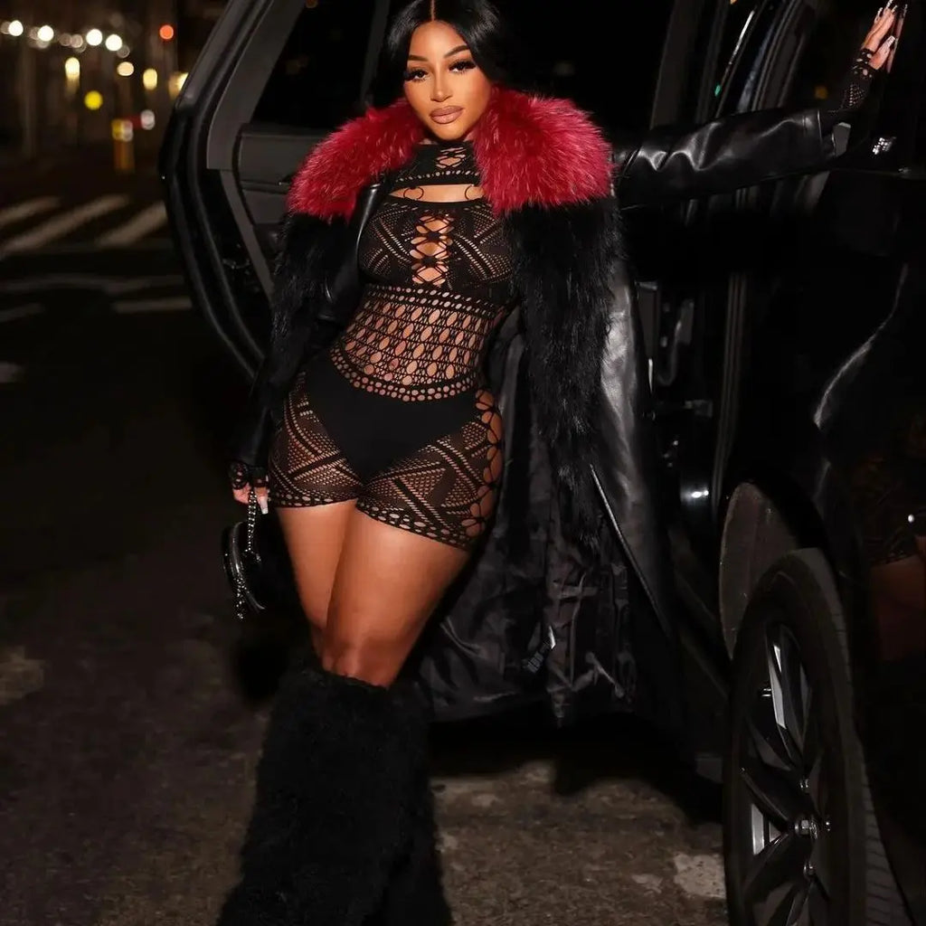 Manda Mesh Romper