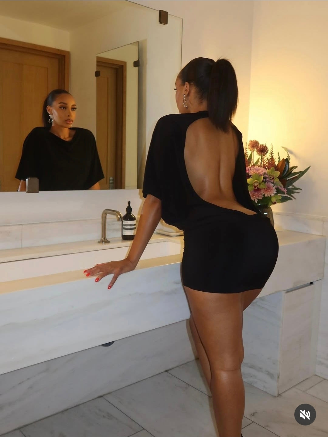Esther Backless Mini Dress
