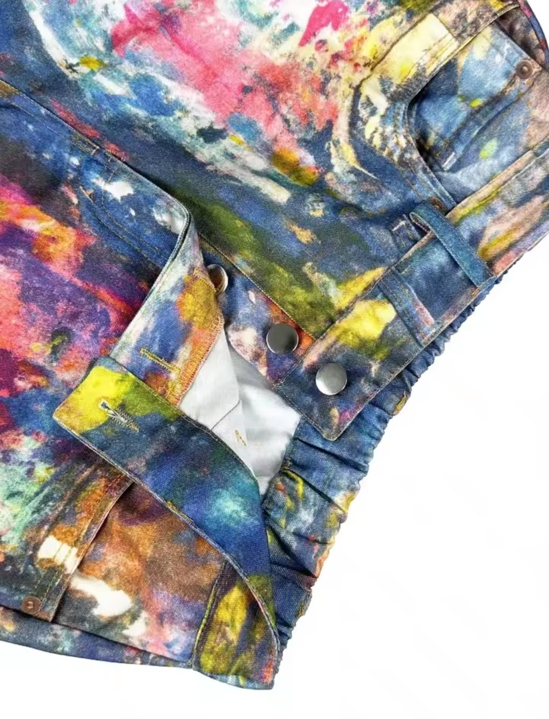 Leather 3D Print Pants