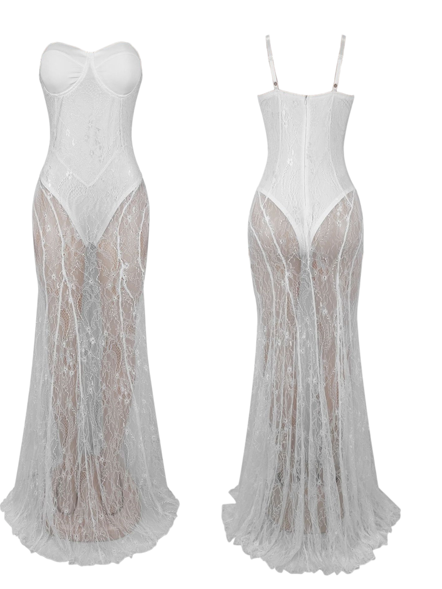 Lya Mesh Maxi Dress