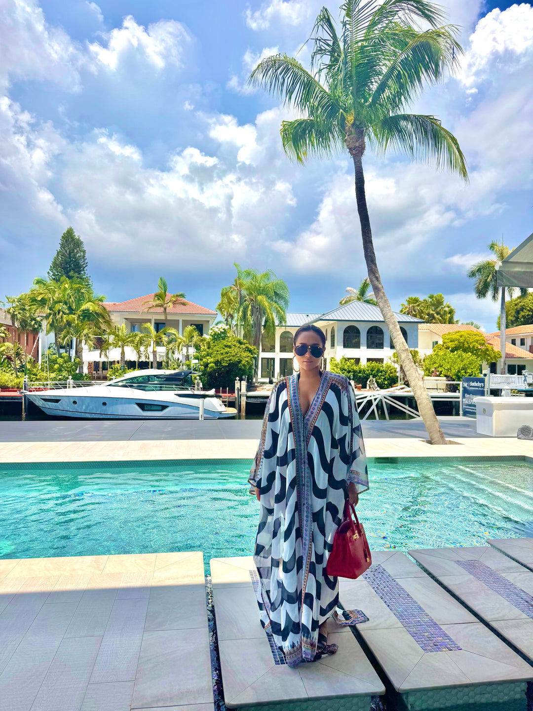 Kimono Chiffon Kaftan Maxi Dress