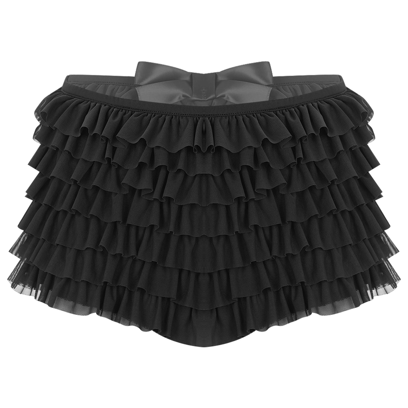 Low Rise Ruffles Tiered Short