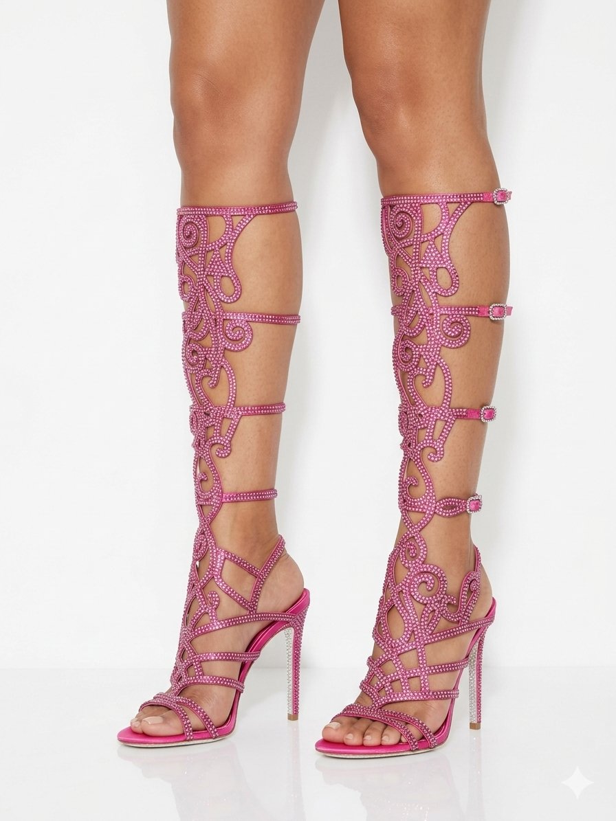 Bling Bling Embellished High Heels