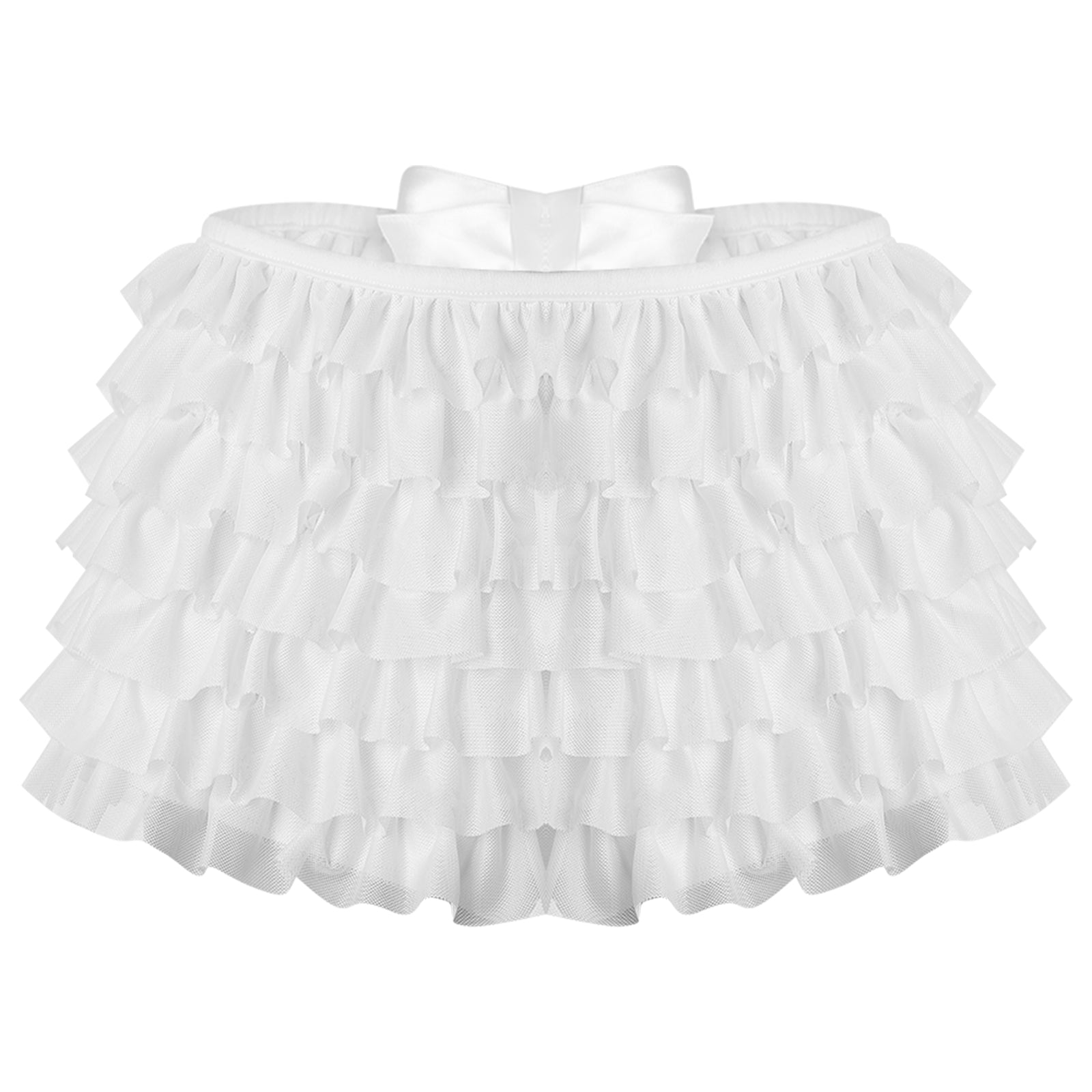 Low Rise Ruffles Tiered Short