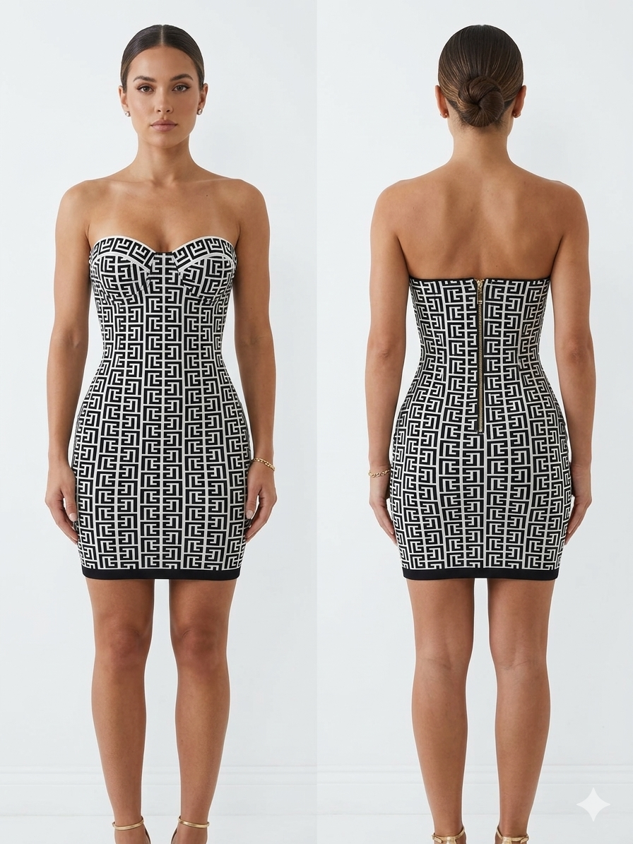 Luxene Bandage Mini Dress