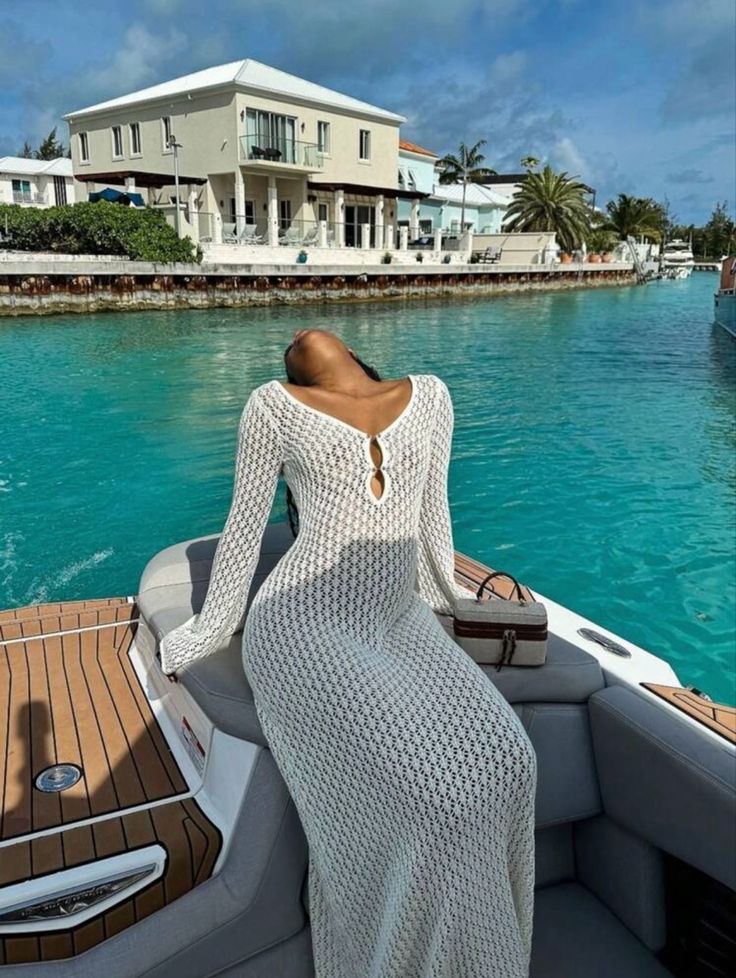 Long Beach Knit Maxi Dress