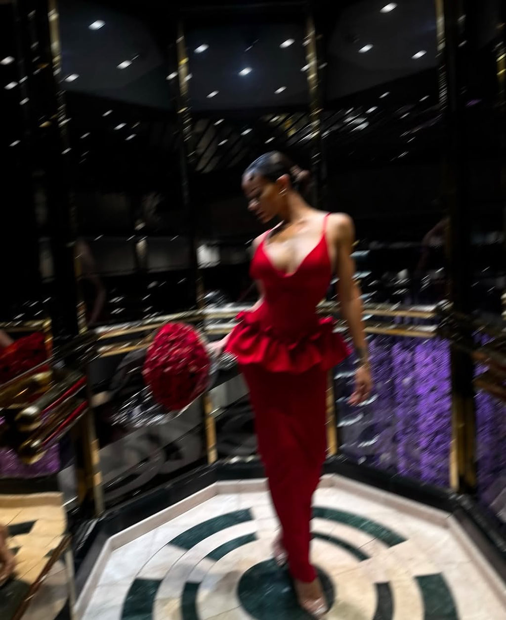 Huda Peplum Bandage Dress