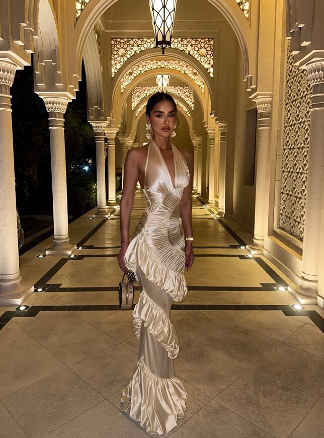 Katrine Ruffles Maxi Dress
