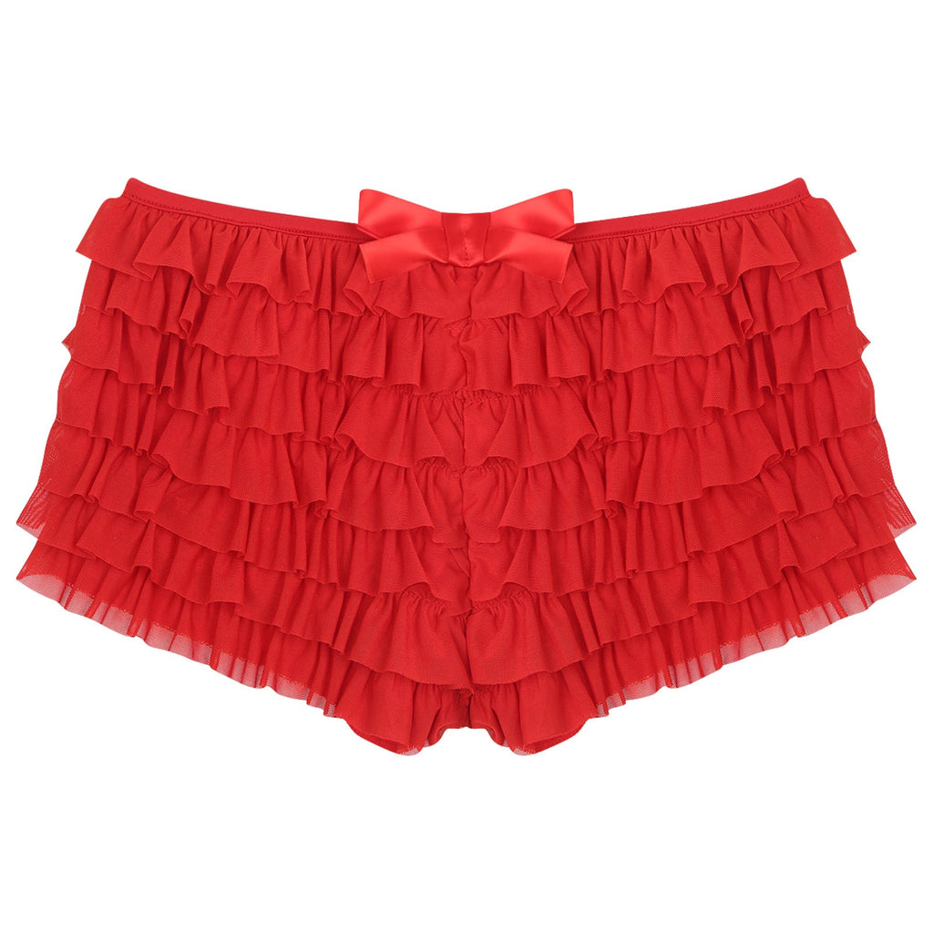 Low Rise Ruffles Tiered Short