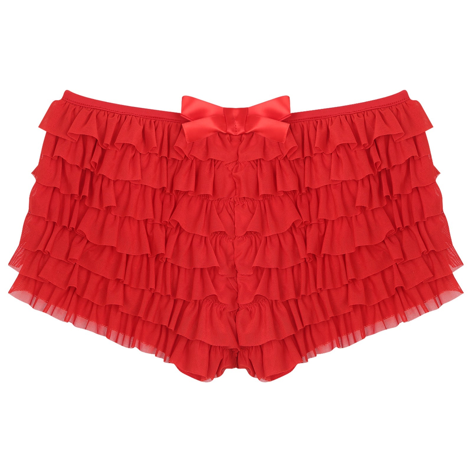 Low Rise Ruffles Tiered Short