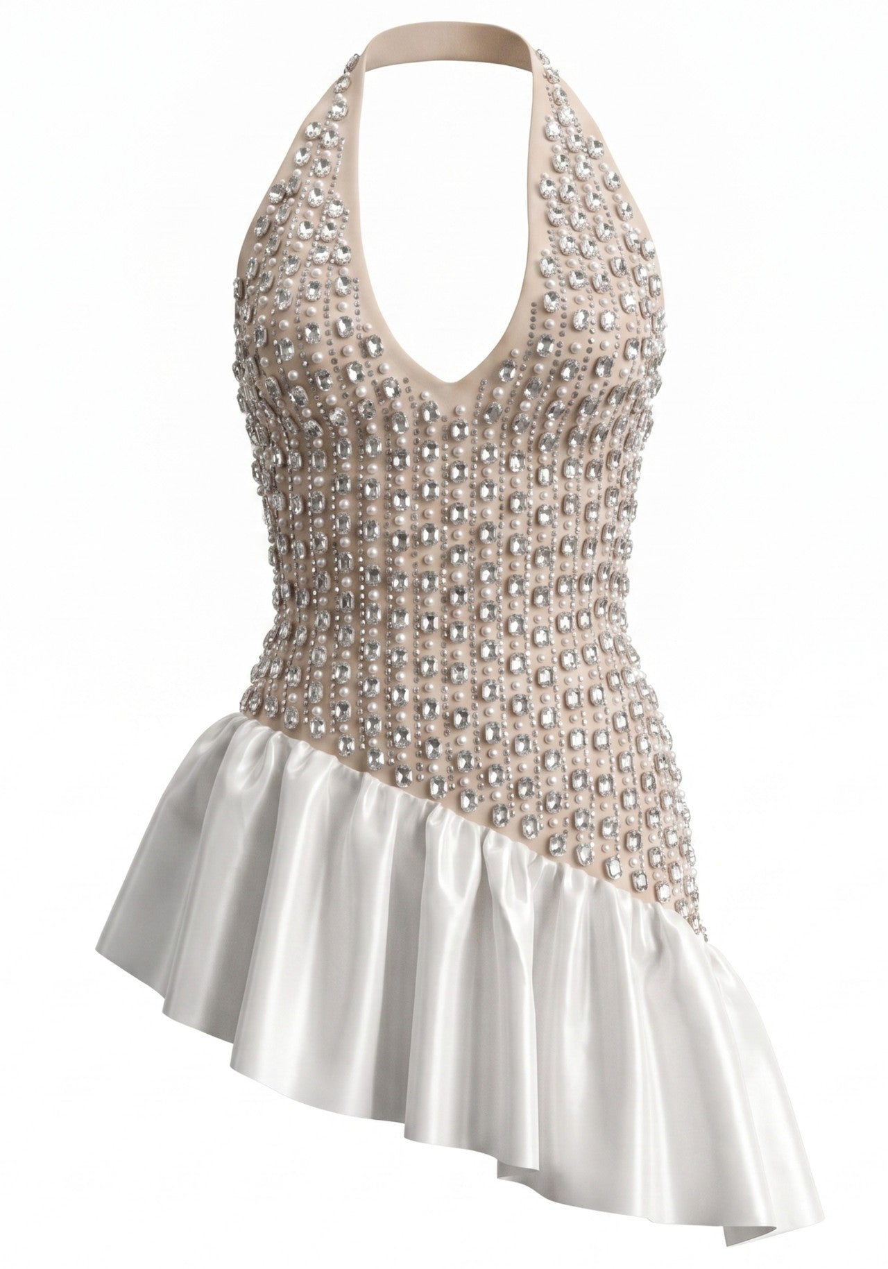 Luxury Beaded Mini Dress